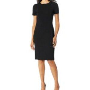 Calvin Klein Womens Short Sleeves  Sheath Dress - Size 4